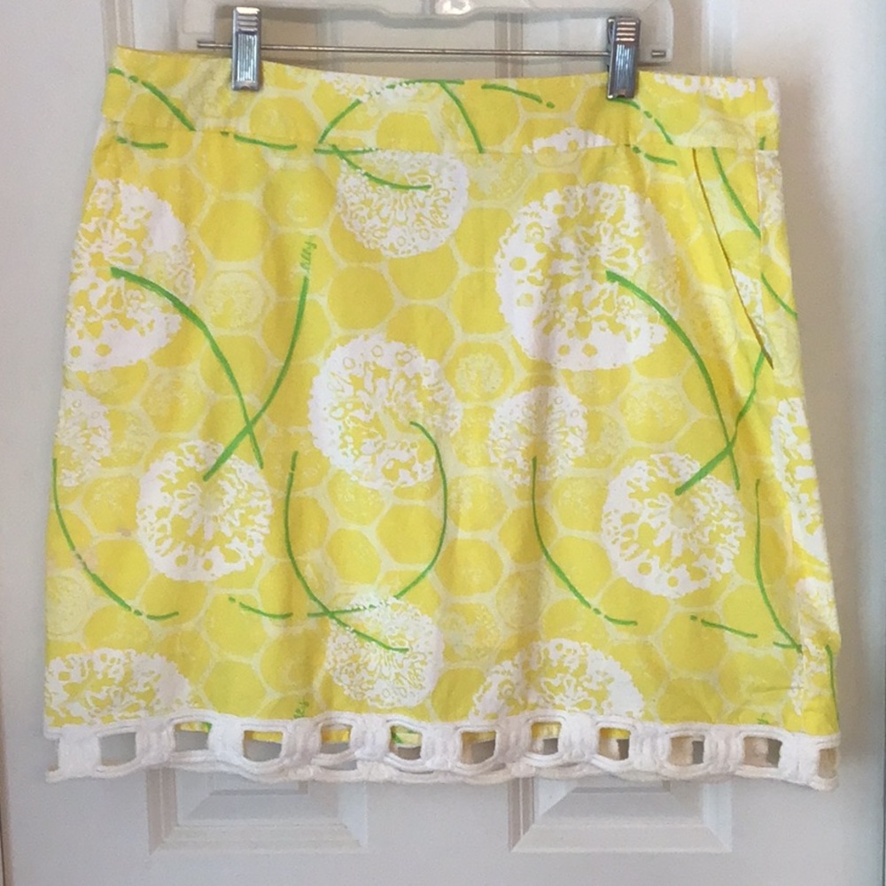 Lilly Pulitzer Dandelion Skirt, Sz 10